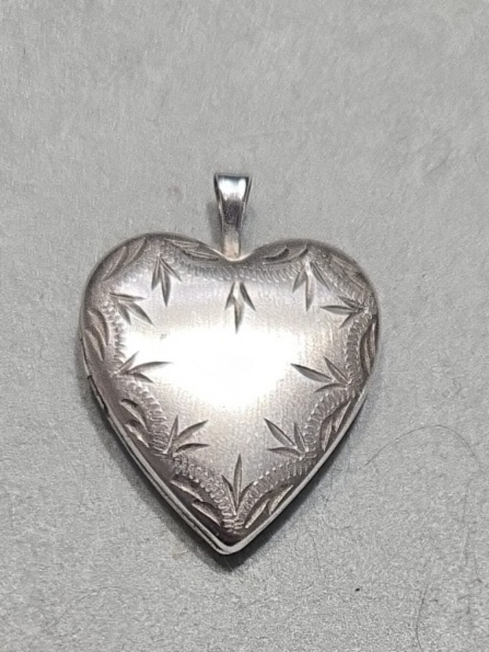 925 Sterling Silver Heart Locket Pendant - Silver